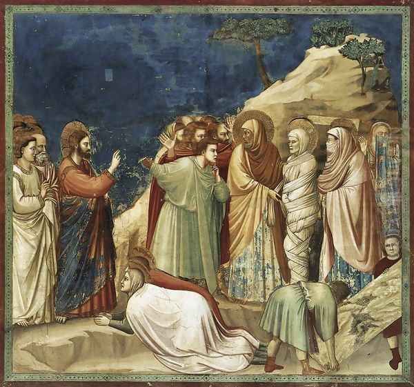 No. 25 Scenes from the Life of Christ- 9. Raising of Lazarus 1304-06 Oil Painting by Giotto Di Bondone