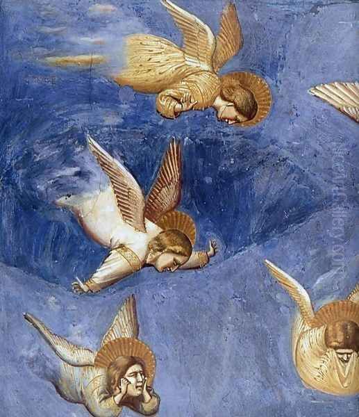 No. 36 Scenes from the Life of Christ- 20. Lamentation (detail) 1304-06 Oil Painting by Giotto Di Bondone