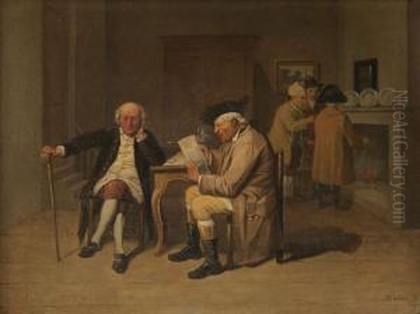 Het Voorlezen Van De Akte Oil Painting by Jean-Baptiste Madou