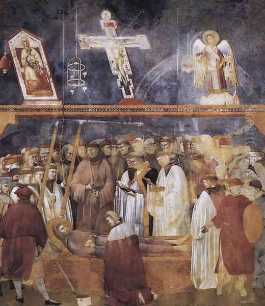 Legend of St Francis- 22. Verification of the Stigmata 1300 Oil Painting by Giotto Di Bondone