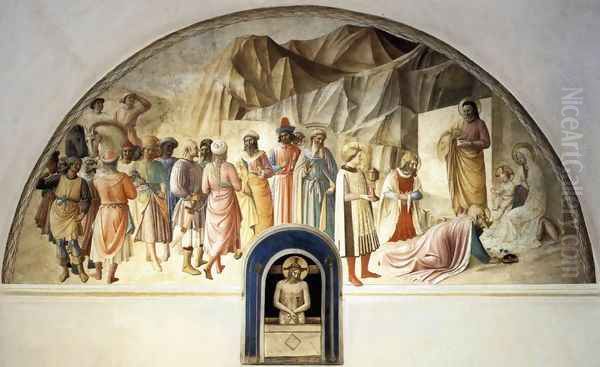 Adoration of the Kings Oil Painting by Giotto Di Bondone