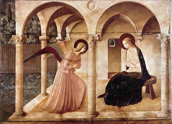 The Annunciation 3 Oil Painting by Giotto Di Bondone