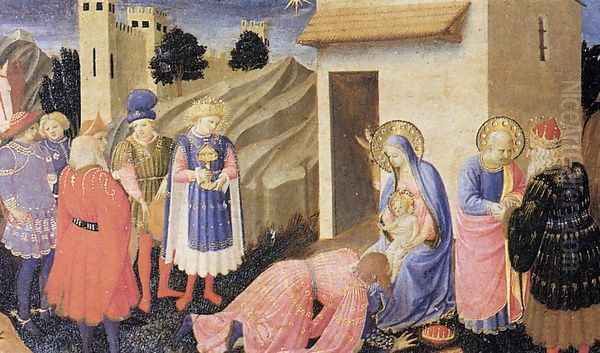 Adoration of the Magi 2 Oil Painting by Giotto Di Bondone