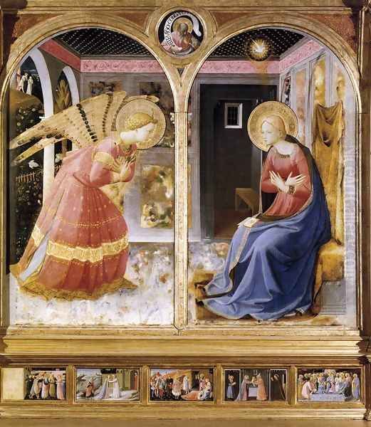 Annunciation 5 Oil Painting by Giotto Di Bondone