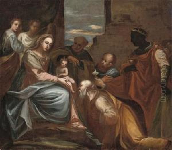 The Adoration Of The Magi Oil Painting by Francesco Maffei