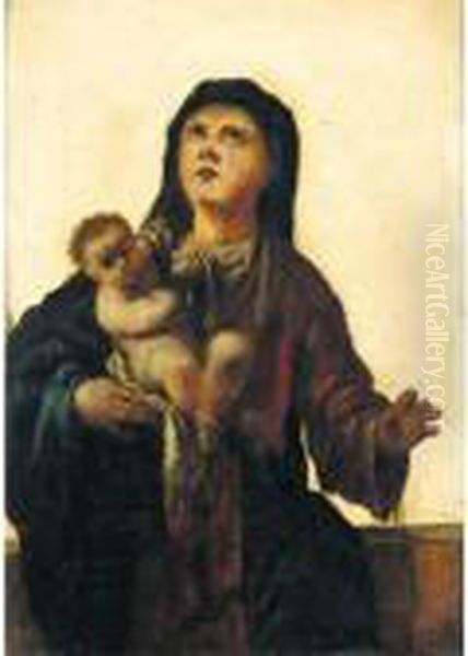 The Madonna And Child Oil Painting by Francesco Maffei