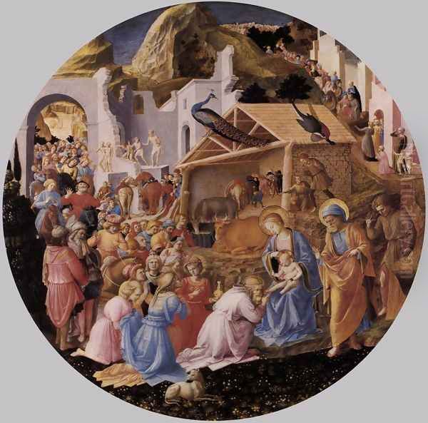 The Adoration of the Magi Oil Painting by Giotto Di Bondone