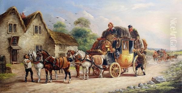 Royal Coach Oil Painting by John Charles Maggs