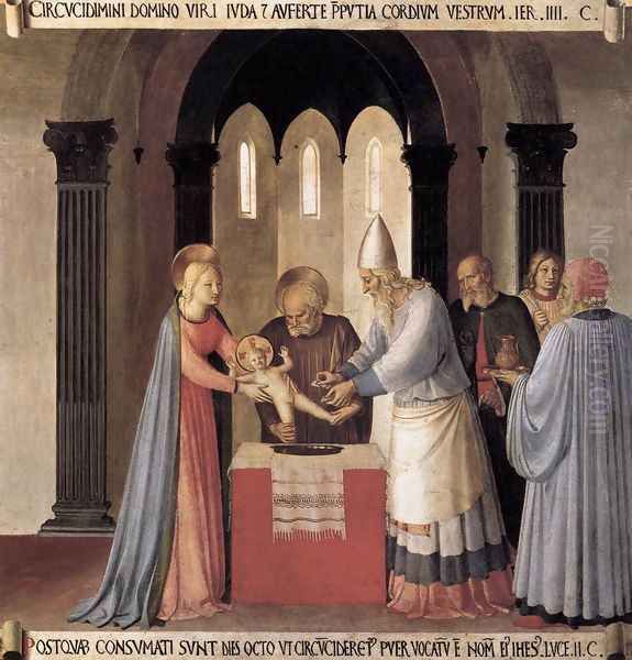 Circumcision Oil Painting by Giotto Di Bondone