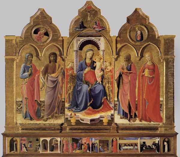 Cortona Polyptych Oil Painting by Giotto Di Bondone