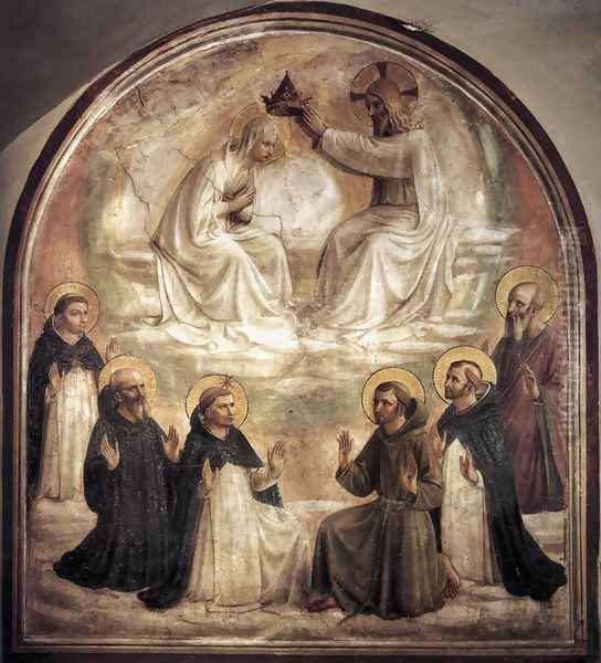 Coronation of the Virgin Oil Painting by Giotto Di Bondone