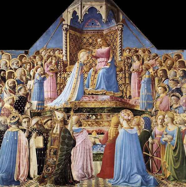 Coronation of the Virgin 2 Oil Painting by Giotto Di Bondone