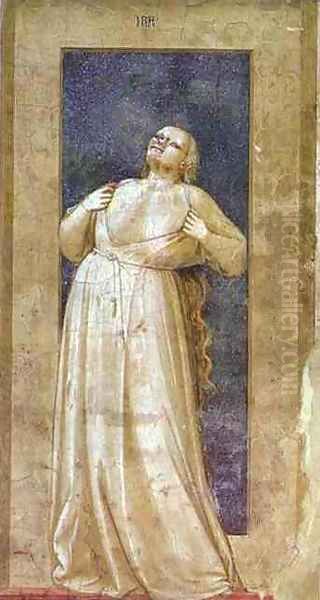 Anger 1302-1305 Oil Painting by Giotto Di Bondone