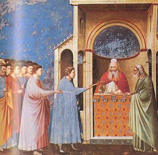 Scrovegni 10 Oil Painting by Giotto Di Bondone