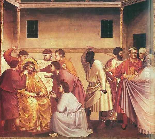 Scrovegni 34 Oil Painting by Giotto Di Bondone