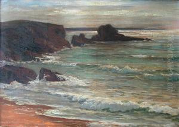 Bord De Mer Oil Painting by Wartan Mahokian