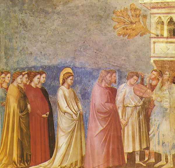 Scrovegni 13 Oil Painting by Giotto Di Bondone