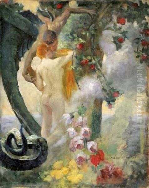 La Tentation Oil Painting by Albert Pierre Rene Maignan