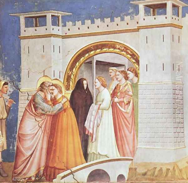 Scrovegni 7 Oil Painting by Giotto Di Bondone