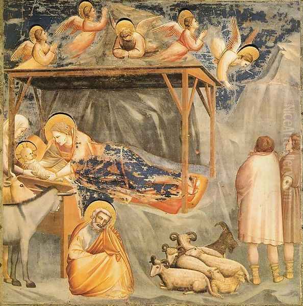 Scrovegni 18 Oil Painting by Giotto Di Bondone