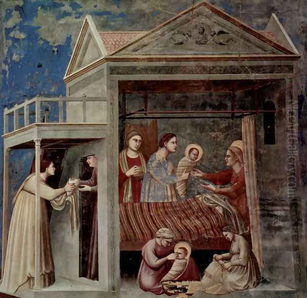 Scrovegni 8 Oil Painting by Giotto Di Bondone