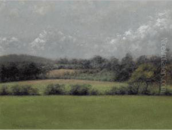 Sussex Fields, Noon Oil Painting by Paul Fordyce Maitland