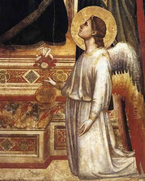 Ognissanti Madonna (detail) 2 Oil Painting by Giotto Di Bondone