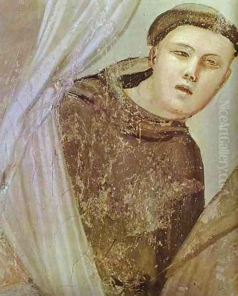 The Apparition To Brother Augustin And The Bishop Detail 1320s Oil Painting by Giotto Di Bondone