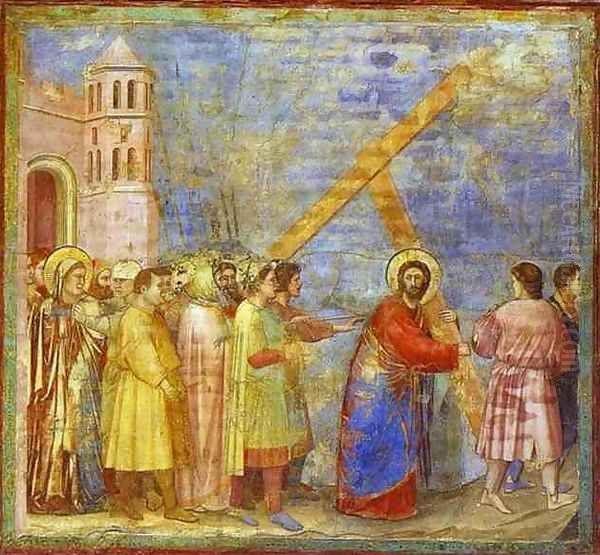 The Carrying Of The Cross 1304-1306 Oil Painting by Giotto Di Bondone