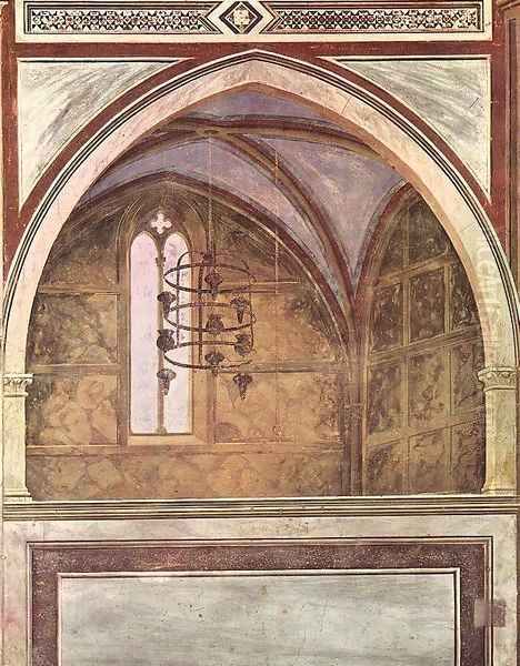 View of a chapel Oil Painting by Giotto Di Bondone