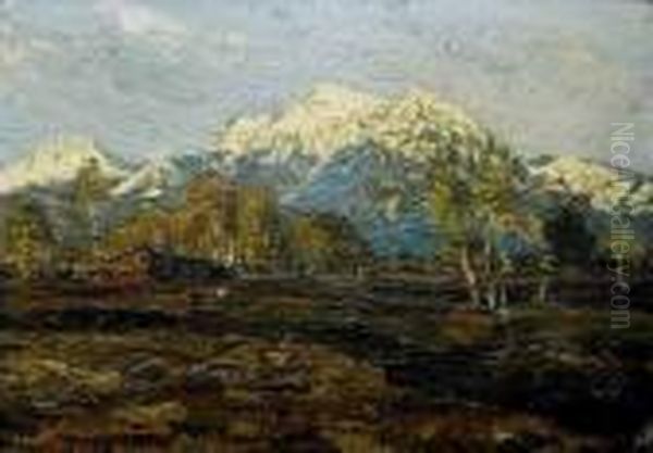 Les Montagnes Oil Painting by Aleksander Vladimirovich Makovskii