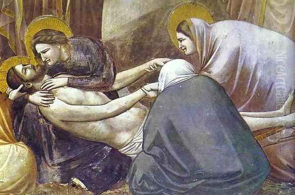 Lamentation Detail 1304-1306 Oil Painting by Giotto Di Bondone