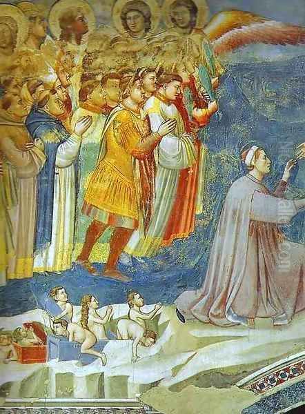 The Last Judgement Detail 5 1304-1306 Oil Painting by Giotto Di Bondone