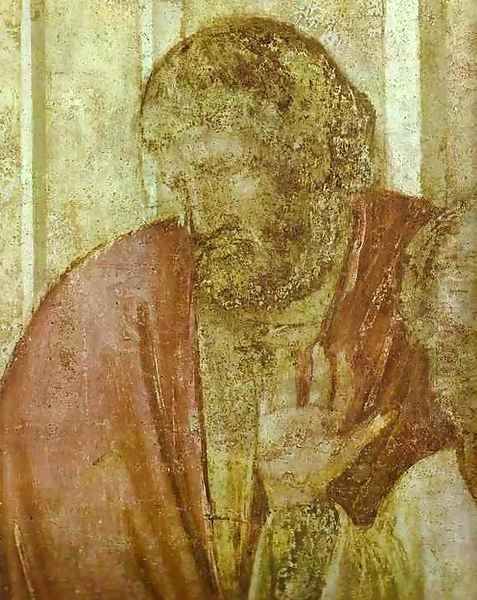 The Resurrection Of Drusiane Detail 1 1320s Oil Painting by Giotto Di Bondone