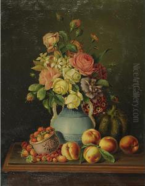 Grande Mazzo Di Fiori Oil Painting by Francesco Malacrea