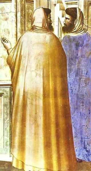 Presentation At The Temple Detail 1302-1305 Oil Painting by Giotto Di Bondone