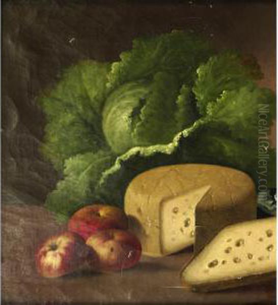 Frutta, Verdura E Formaggio Oil Painting by Francesco Malacrea