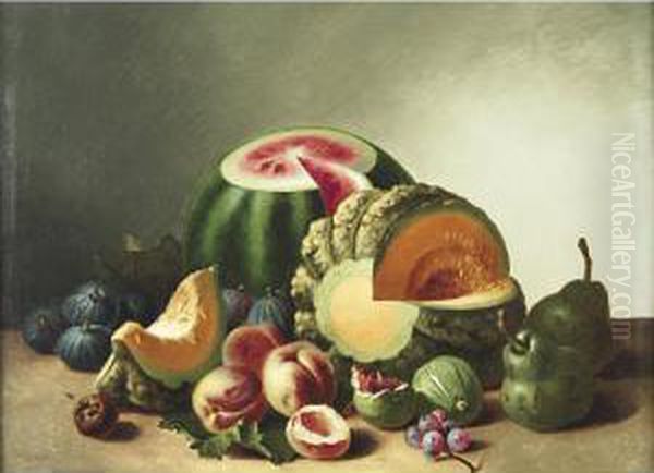 Natura Morta Con Frutta Oil Painting by Francesco Malacrea