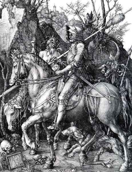 The Knight Death And The Devil Oil Painting by Albrecht Durer