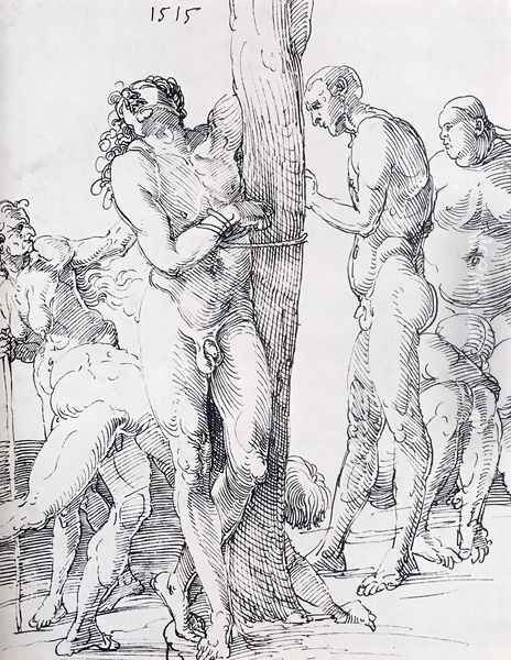 Male And Female Nudes 1515 Oil Painting by Albrecht Durer