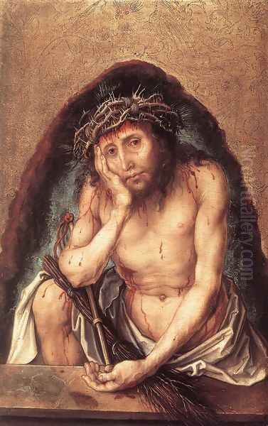 Christ As The Man Of Sorrows Oil Painting by Albrecht Durer