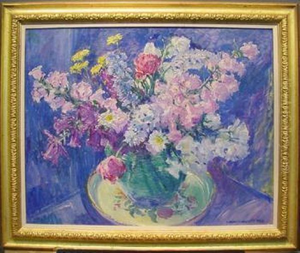 Spring Bouquet Oil Painting by William Malherbe