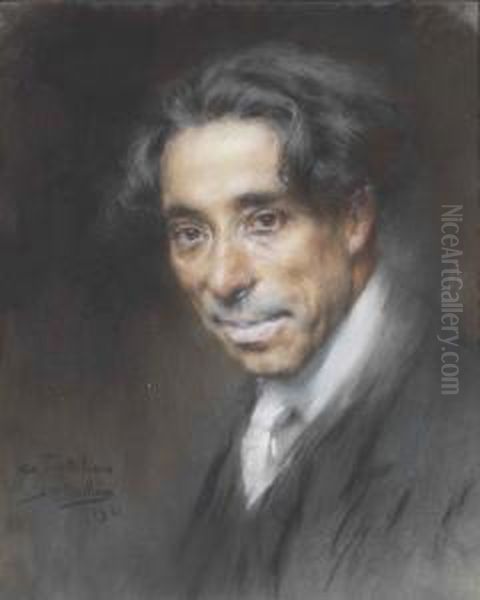 Retrato De Arq.Âº Tertuliano De Lacerda Marques Oil Painting by Jose Malhoa