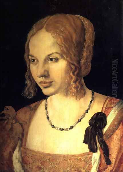 Portrait Of A Young Venetian Woman Oil Painting by Albrecht Durer