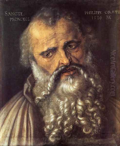 Apostle Philip Oil Painting by Albrecht Durer