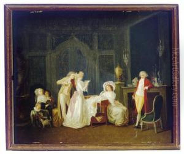 The Concert Oil Painting by Jean-Baptiste Mallet