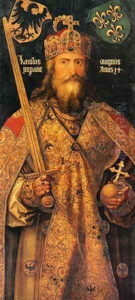 Emperor Charlemagne Oil Painting by Albrecht Durer