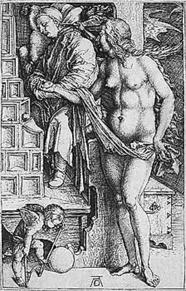 The Temptation Of The Idler (or The Dream Of The Doctor) Oil Painting by Albrecht Durer