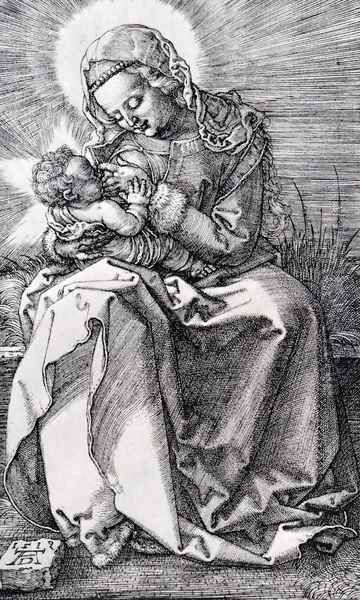 Madonna Nursing Oil Painting by Albrecht Durer