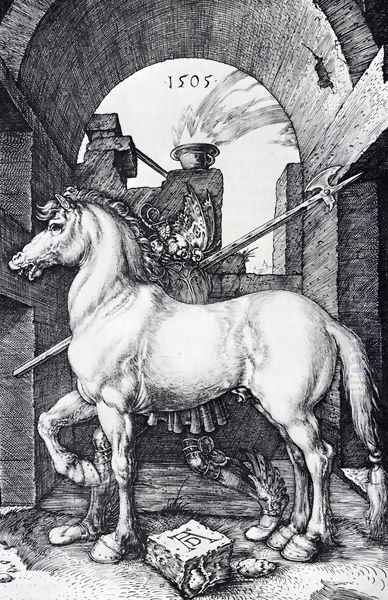 The Small Horse Oil Painting by Albrecht Durer